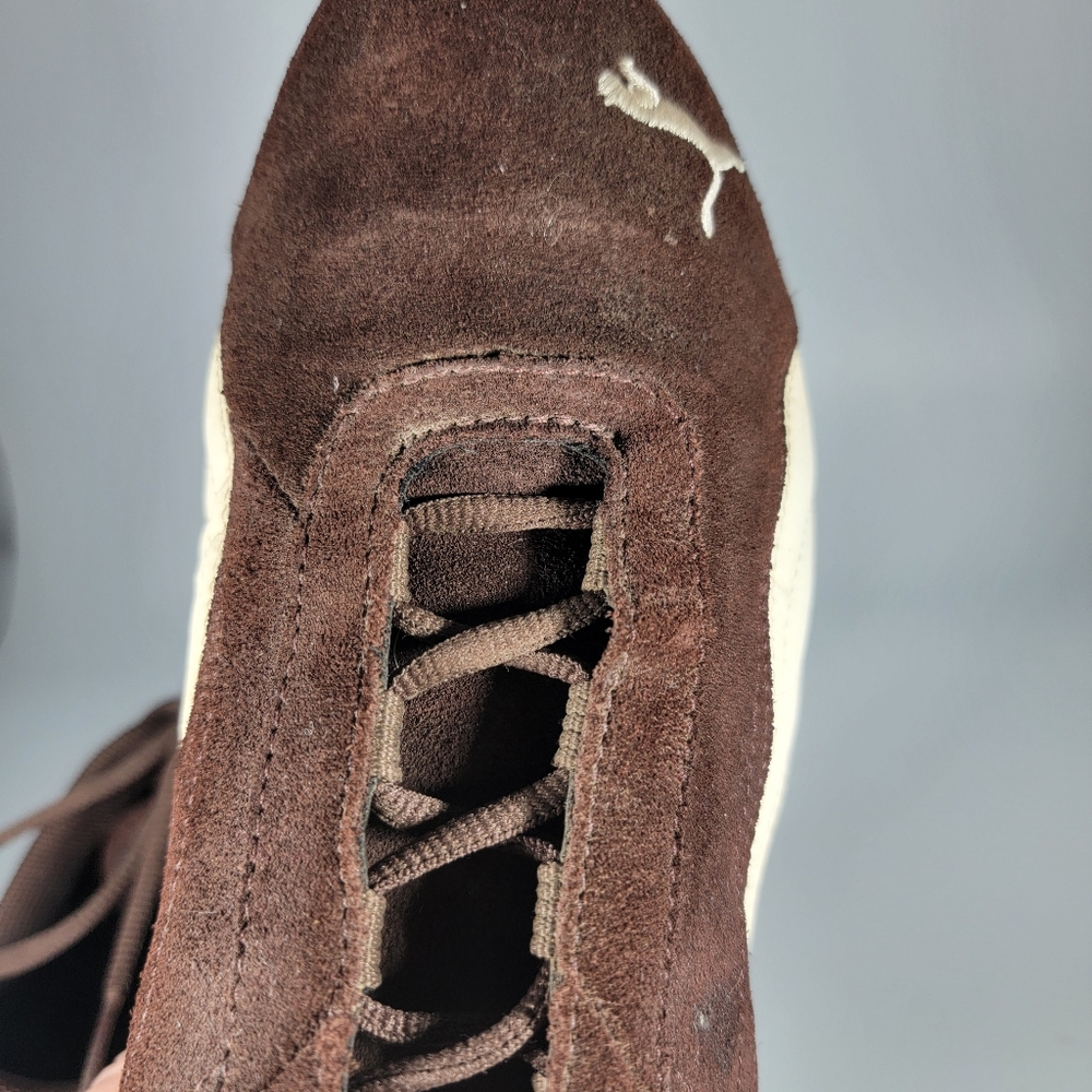 Vintage Puma Speed Cat Racing Driving Shoes Brown/White Suede Mens Size 6 EU 38 - Picture 10 of 15